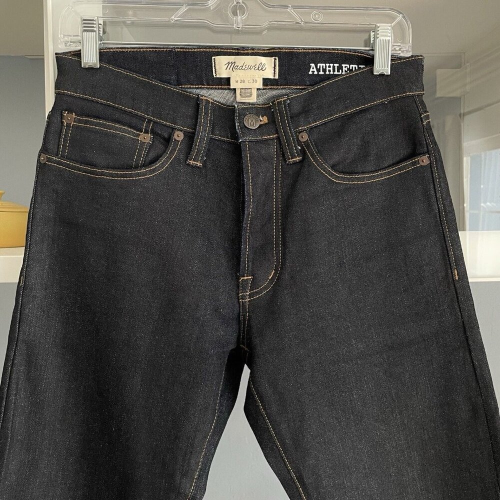 Madewell Athletic Slim Jeans in Resin Rinse Size 28 x 30 - Picture 5 of 11